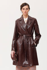 Abrigo Frances efecto piel